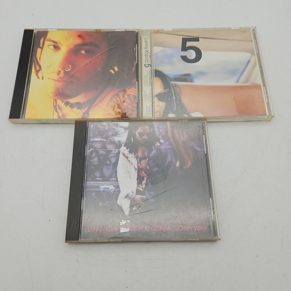 Other - Lot Of 3 Lenny Kravitz CDs Albums 5 + Are You Gonna Go My Way + Let Love Rule